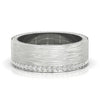 Hidden Channel Set 1.0 MM Round Moissantie Unique Men's Wedding Band