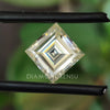 Fancy 2.20 CT Carre Cut Off White Loose Moissanite for Engagement Ring