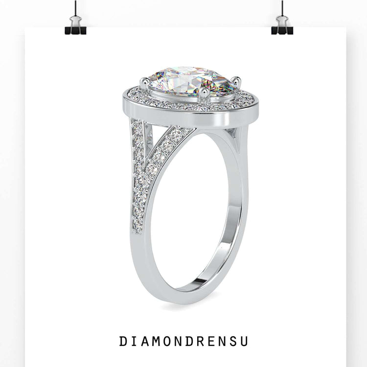 moissanite halo engagement rings - diamondrensu