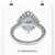 Vintage Style 1.56 TW Oval Cut Cluster Halo Moissanite Ring