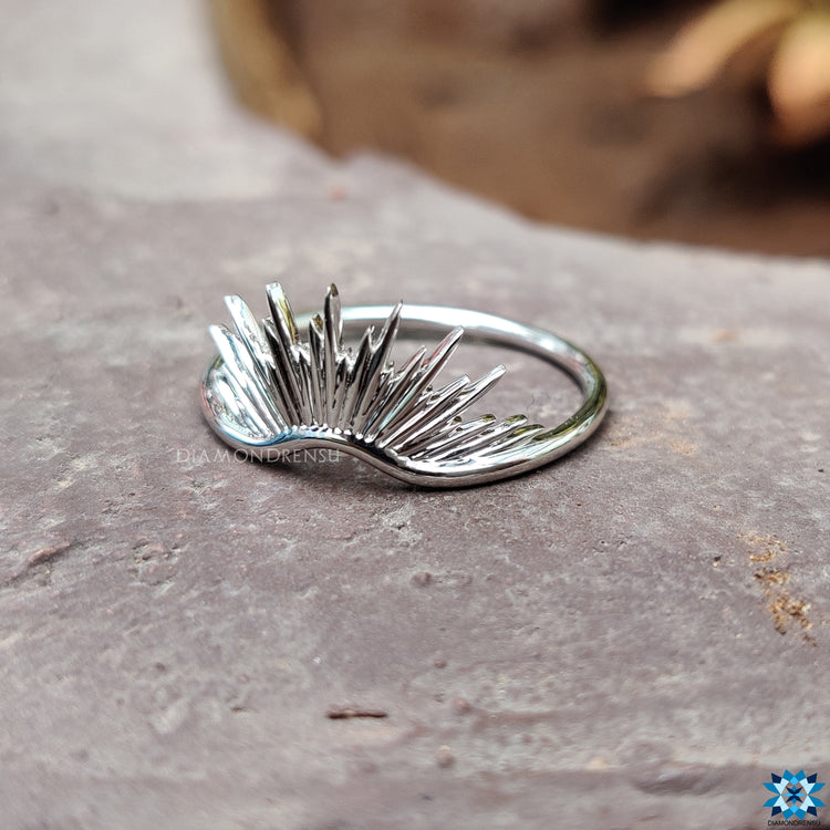 stackable wedding band - diamondrensu