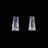 0.61 TCW Tapered Baguette Cut Colorless Loose Moissanite Pair