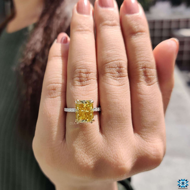 Unique engagement ring showcases standout craftsmanship.
