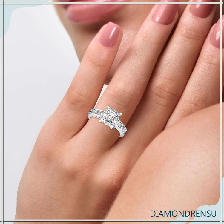 moissanite engagement rings - diamondrensu