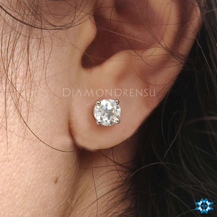 solitaire earrings