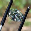 Unique 2.09 CT Oval Light Green Color Loose Moissanite for Wedding Ring