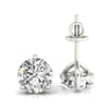 1.00 TCW Round Cut Three Prong Martini Style Moissanite Stud Earrings
