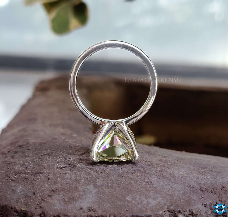 moissanite engagement ring