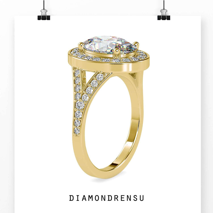 vintage moissanite engagement ring - diamondrensu