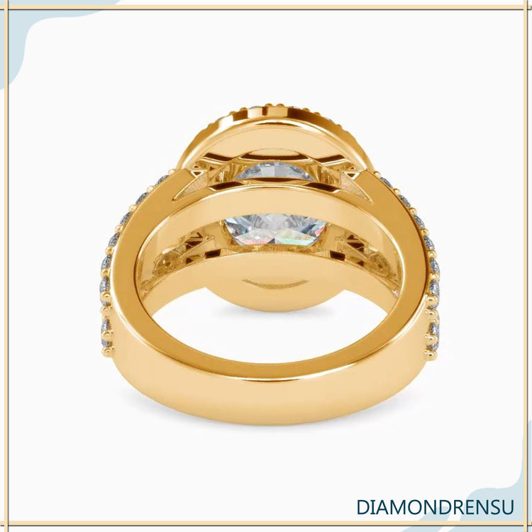 cathedral set engagement ring - diamondrensu