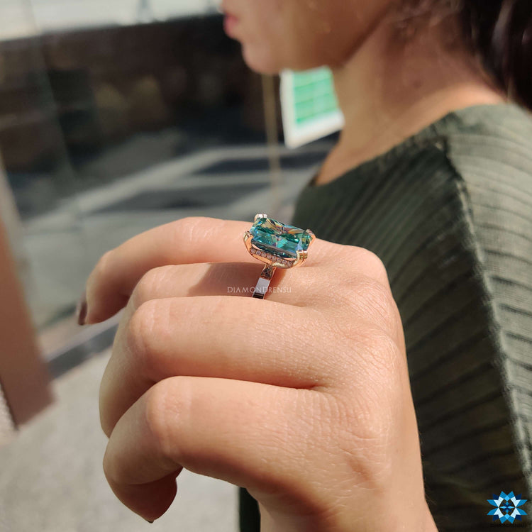 custom moissanite jewelry - diamondrensu