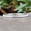 0.38 TCW Round Brilliant Cut Colorless Full Eternity Wedding Band