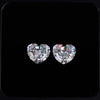 3.20 TW Heart Step Cut Best Pair Loose Moissanite Pair for Stud Earrings