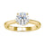 1.18 CT Round Brilliant Cut Decorative Prongs Moissanite Solitaire Ring