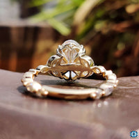 affordable moissanite engagement ring