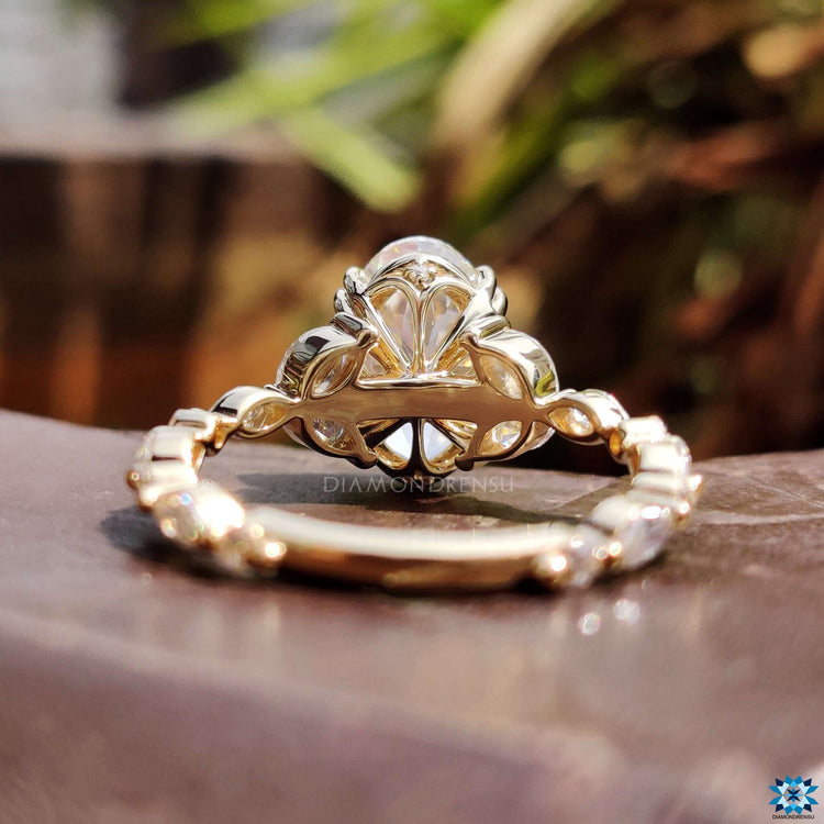 affordable moissanite engagement ring