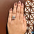 Unique 7.40 TCW Cushion Rensu Cut Hidden Halo Moissanite Engagement Ring