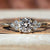 round lab grown diamond engagement ring