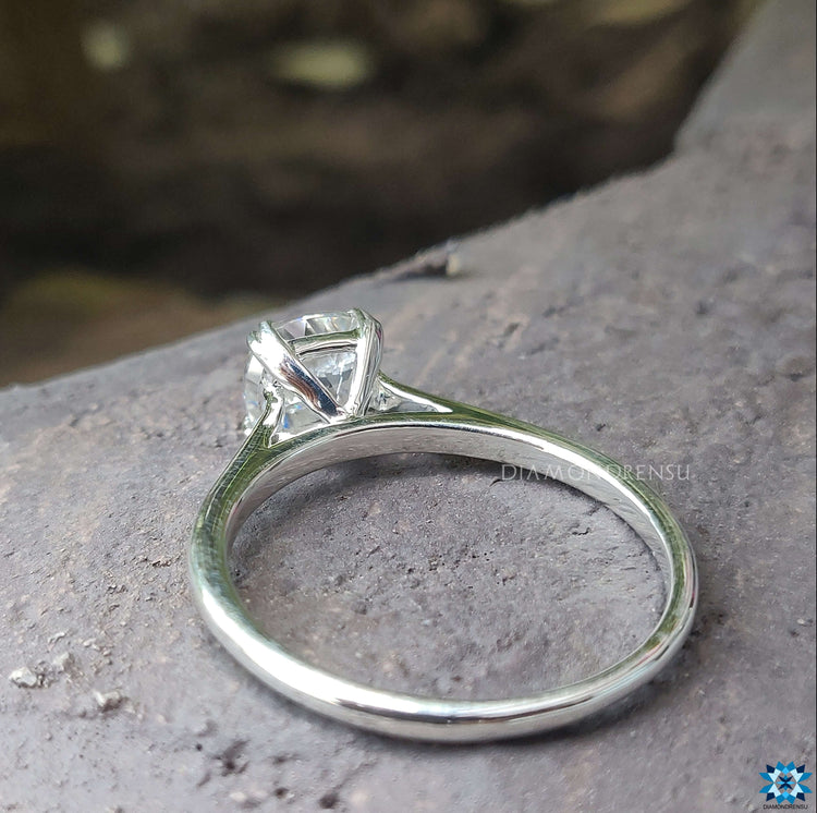 moissanite engagement ring