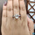 3.02 TCW Cushion Divine Cathedral Pave' Set Moissanite Engagement Ring