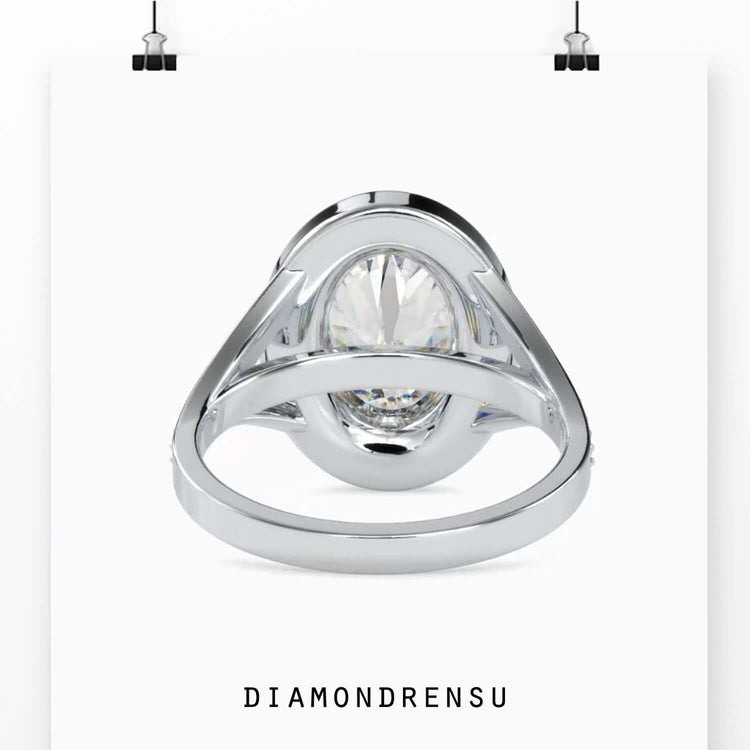 cathedral set engagement ring - diamondrensu