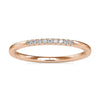 1.15 MM Round Brilliant Cut Moissanite 1/4 Eternity Classic Wedding Band
