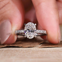 lab created diamond ring