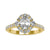 Vintage Style 1.71 TCW Oval Cut Colorless Moissanite Engagement Ring
