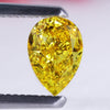 Rare 1.10 CT Pear Cut Intense Yellow Lab Grown Diamond for Engagement Ring