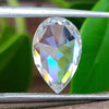 Antique Vintage 2.59 CT Pear Rose Cut Colorless Loose Moissanite