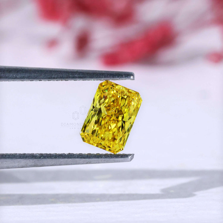 radiant cut yellow diamond
