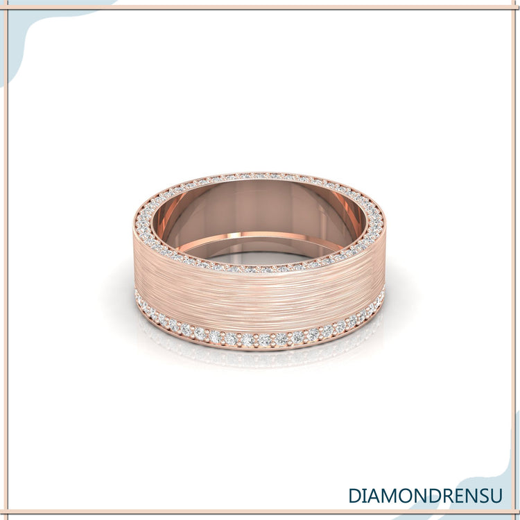 unique mens wedding bands - diamondrensu
