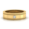Double Sided Milgrain 2.00 MM Round Cut Unique Men's Wedding Band