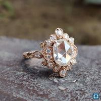 unique moissanite engagement ring - diamondrensu