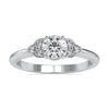 Unique 0.61 TCW Round Brilliant Cut Antique Muse Moissanite Engagement Ring