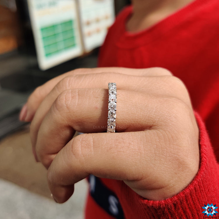 moissanite band ring - diamondrensu