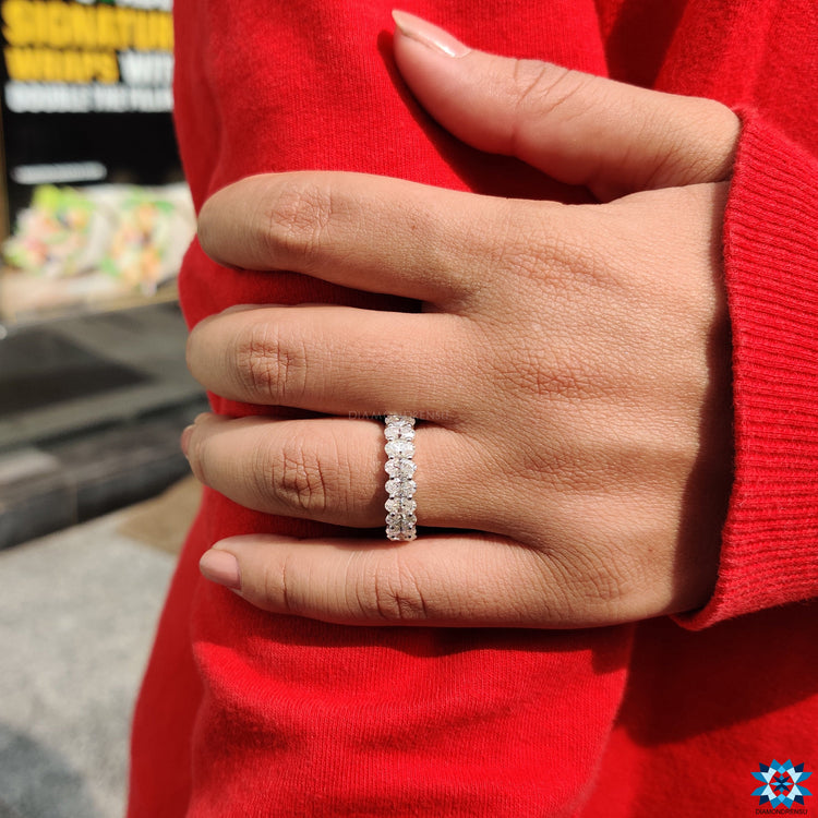 moissanite wedding band - diamondrensu