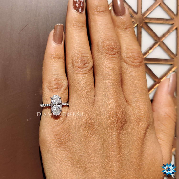 moissanite engagement rings - diamondrensu