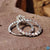 4.04 TCW Round Cut Floating Bubble Set Pave Moissanite Wedding Ring Set
