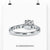 1.60 TCW Round Cut Chathedral Pave Set Moissanite Engagement Ring